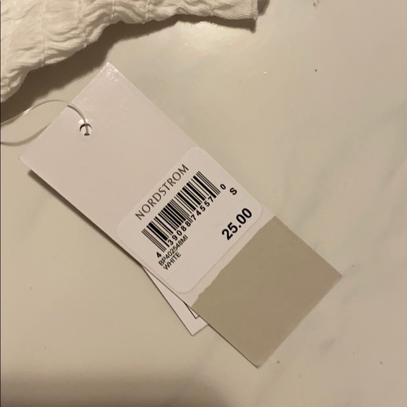 NWT BP. Smocked Crop Top - Picture 3 of 4